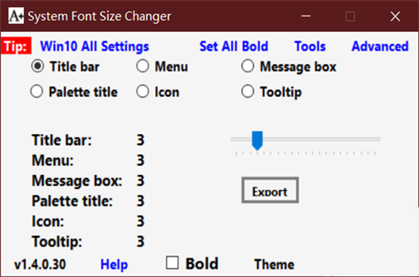 Win10系统怎么更改窗口组件字体大小?Win10更改窗口组件字体大小方法