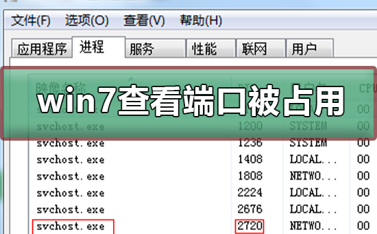 win7如何查看端口被谁占用?win7查看端口被谁占用的方法教学?