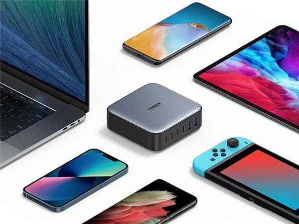 绿联推出 200W 氮化镓充电器:4C2A,单口最高 100W