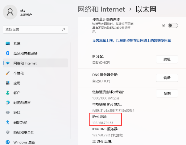 win11怎么查看电脑的ip地址? win11本机ip地址查询的方法