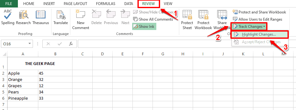 Excel技巧：怎么跟踪Microsoft Excel表格中的更改