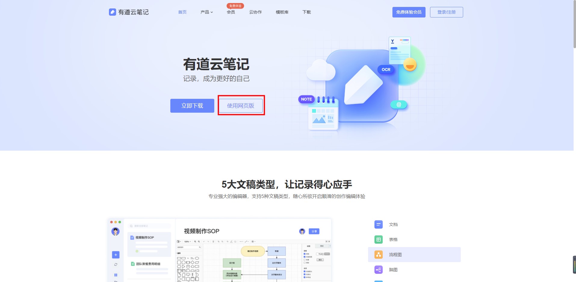 有道云笔记网页版入口和使用教学