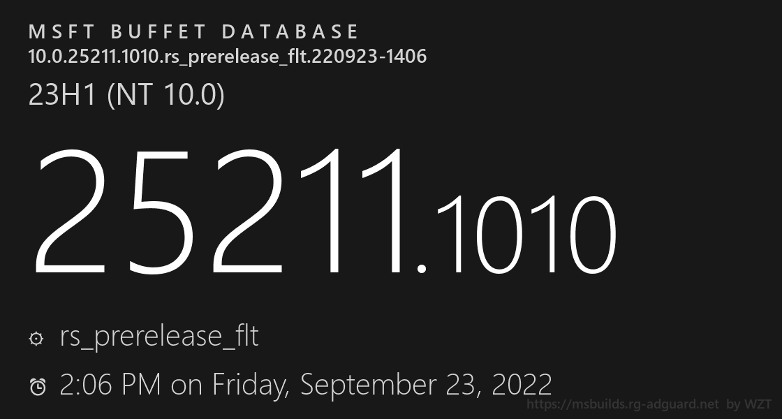 微软Windows 11 Insider Preview 10.0.25211.1010(KB5019342) 推送!