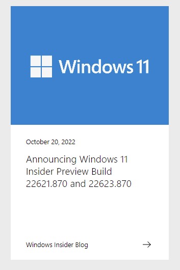 Win11预览版22623.870(KB5018499)补丁下载途径 附完整更新日志