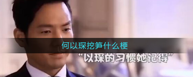何以琛挖笋梗是什么?何以琛挖笋梗含义介绍