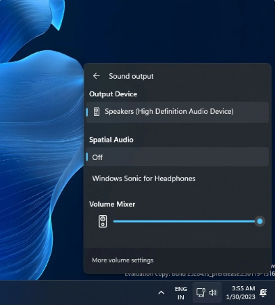 Win11 新功能泄露:现代音量合成器、实验工具和新的文件管理器