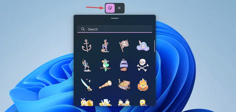 Win11 22H2怎么启用桌面贴纸Desktop Stickers?