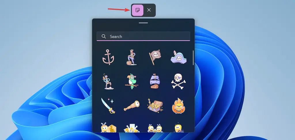 Win11 22H2怎么启用桌面贴纸Desktop Stickers?