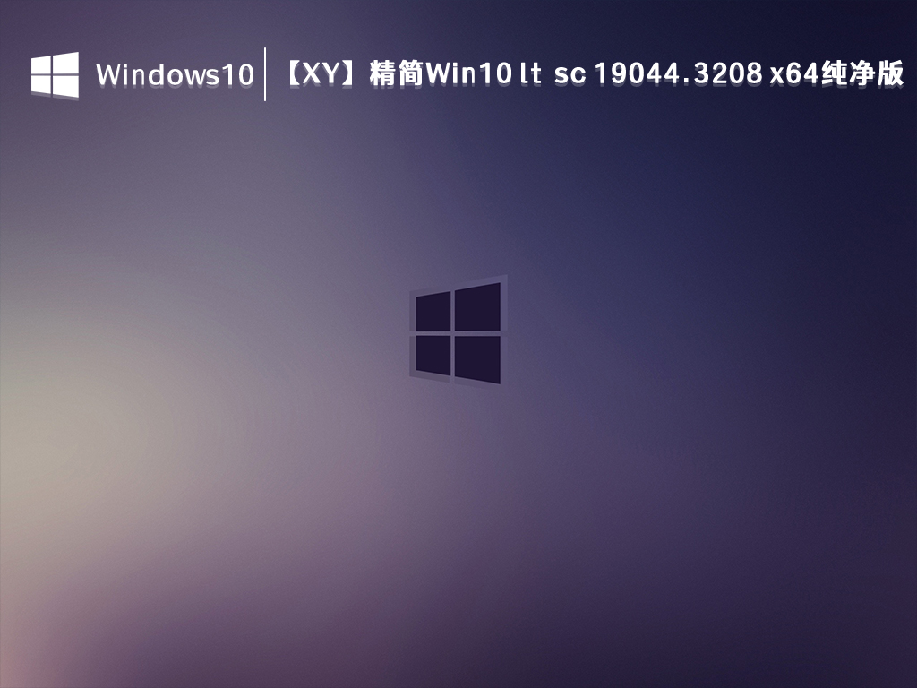 【XY】精简Win10 ltsc 19044.3208 x64纯净版 V2023