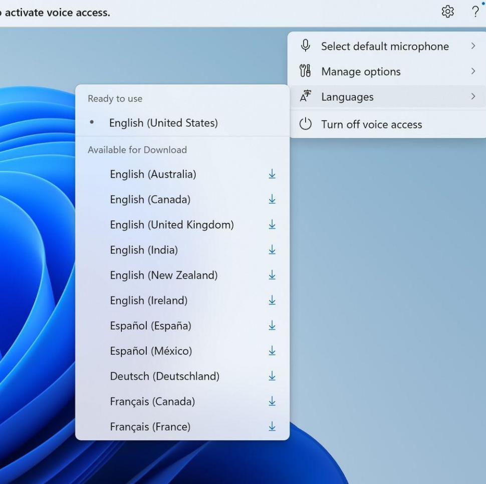 2024开年首更:Win11 Dev 23612 预览版增加了Voice Access 扩展语言