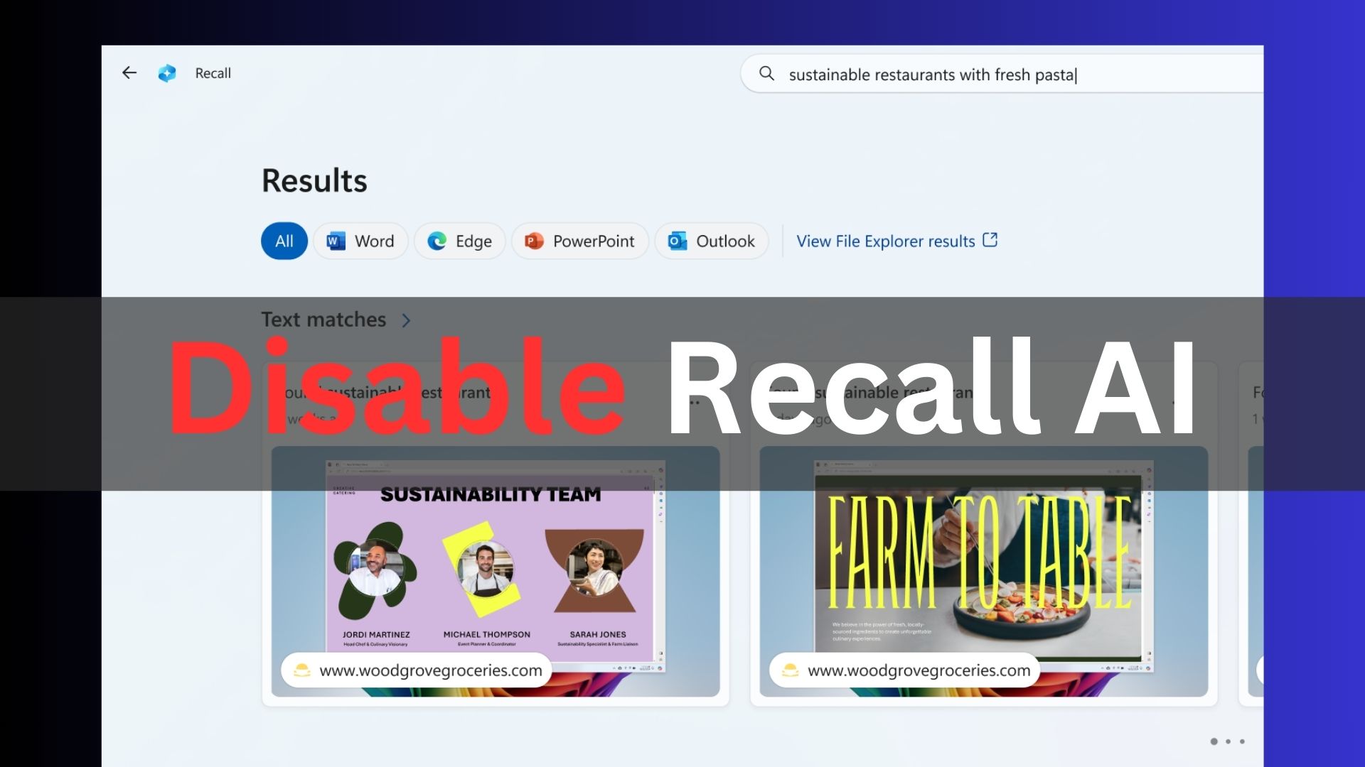 Win11 24H2关闭Recall AI回顾功能的方法