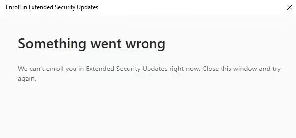 微软发布 KB5071959 紧急更新，Win10 ESU 续命计划可正常开通