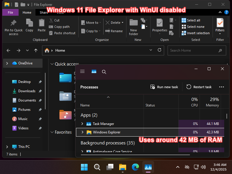 修复 Win11 文件管理器 “闪光弹”问题,内存占用直接降 51%