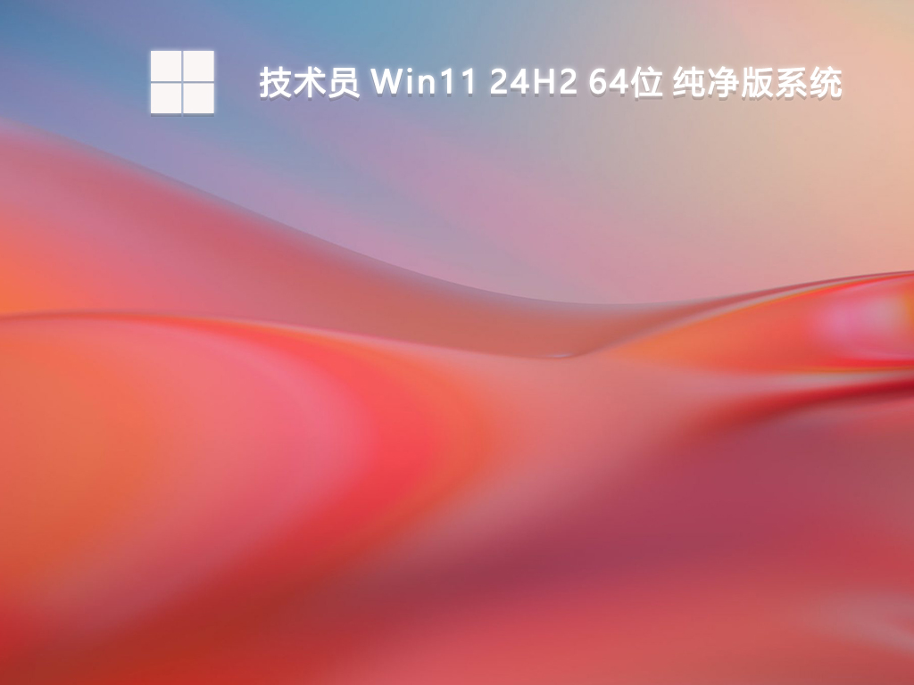 技术员 Win11 24H2 64位 纯净版系统