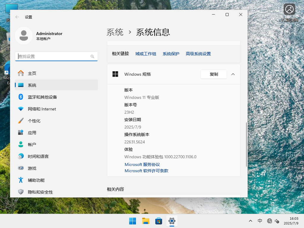 【纯净之家】Windows11 23H2 64位专业精简版